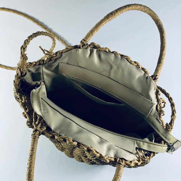 Round straw paper bag - Picture 5 of 5